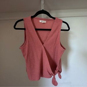 Madewell Tie Front Tank Top